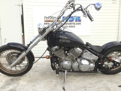 4TR ドラックスター400 カスタム不動放置車両 高価買取。