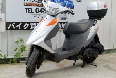 アドレスV125G　シルバーRタイヤ新BOX付