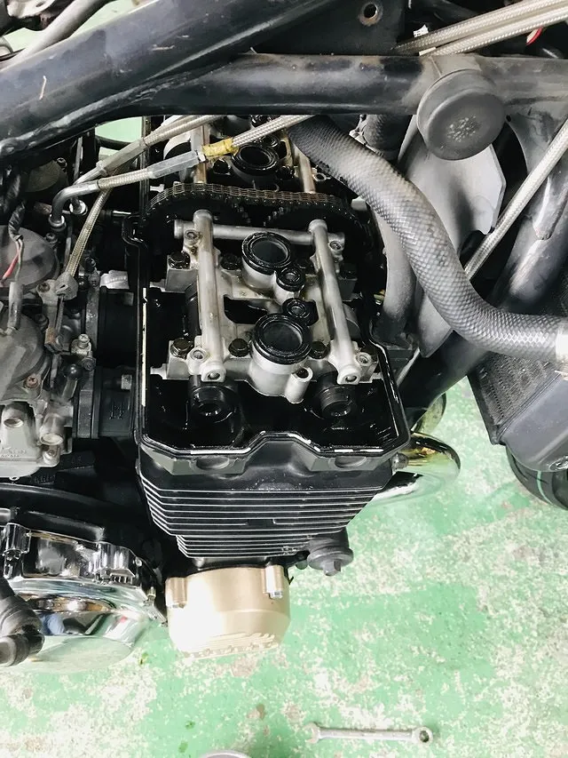 カワサキ ゼファー ヘッドガスケット交換