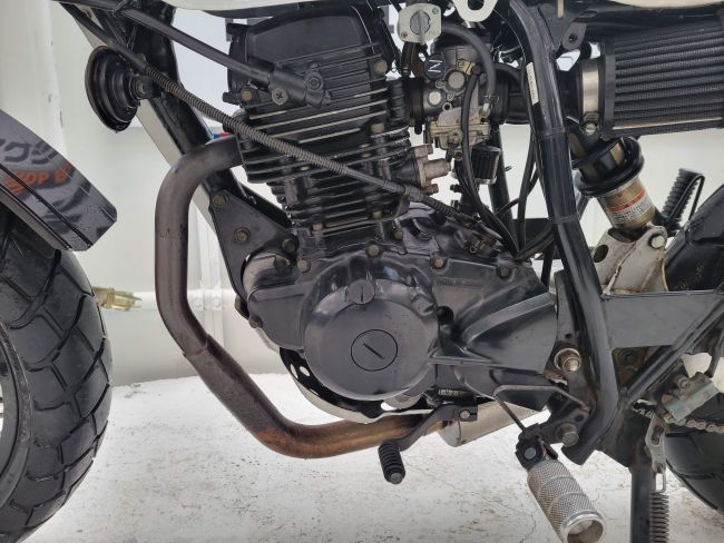 ヤマハ　TW200　白　キャブ　DG07J　2000年式